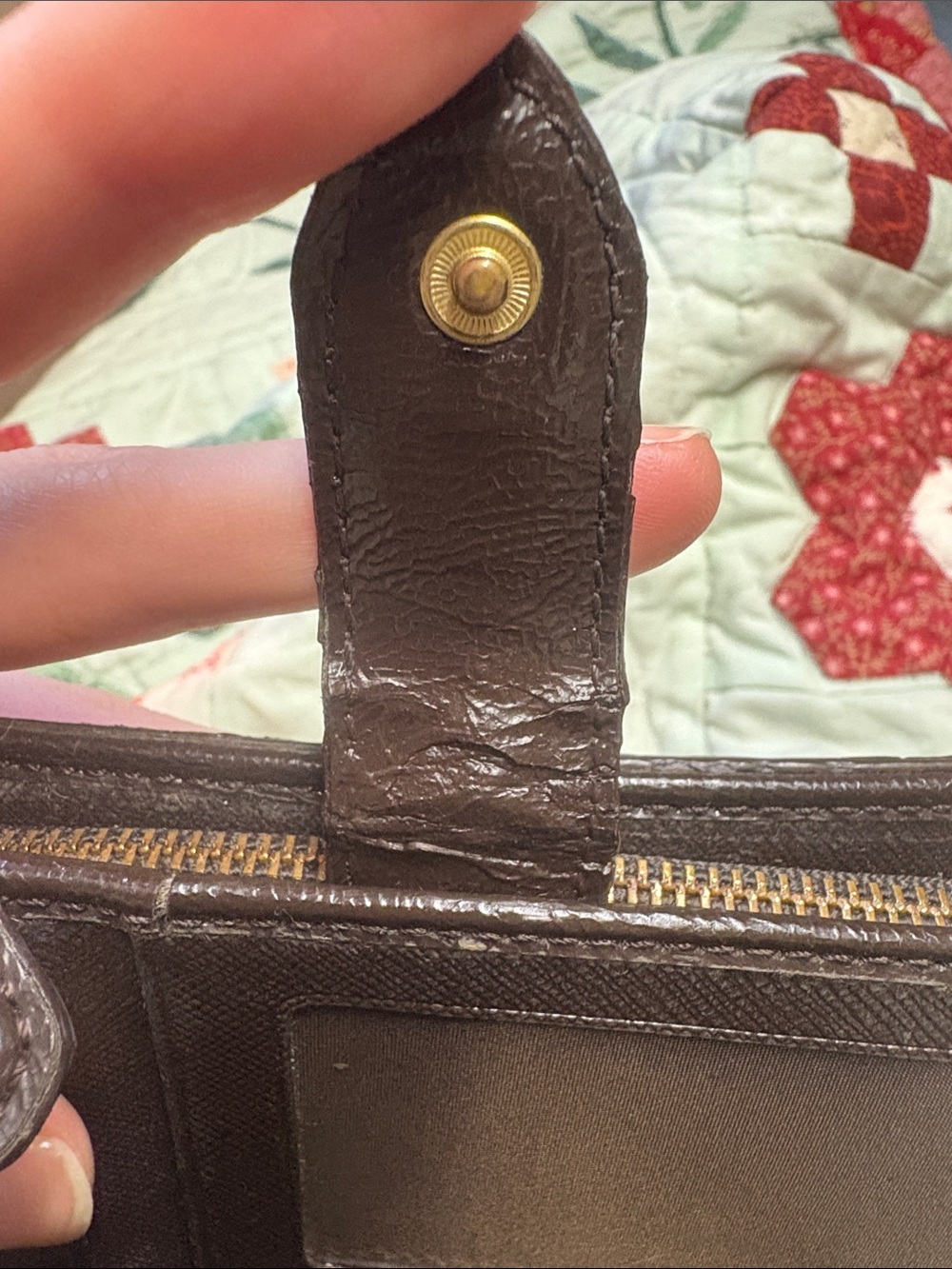 Coach Signature C Brown PVC and Leather Wallet - Picture 13 of 15